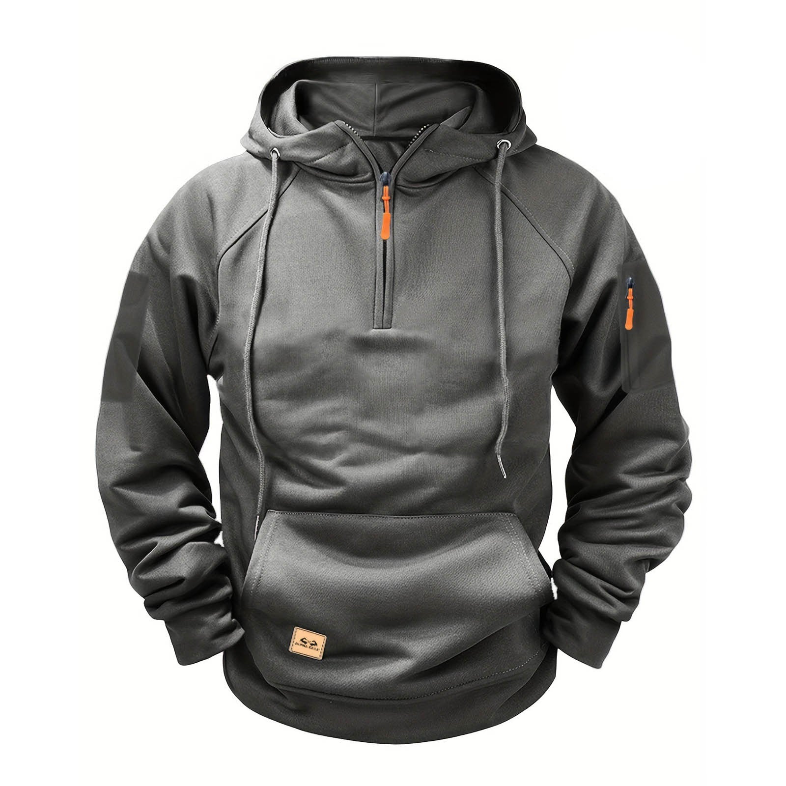 Herren sportlicher Kapuzenpullover mit praktischem Reißverschluss
