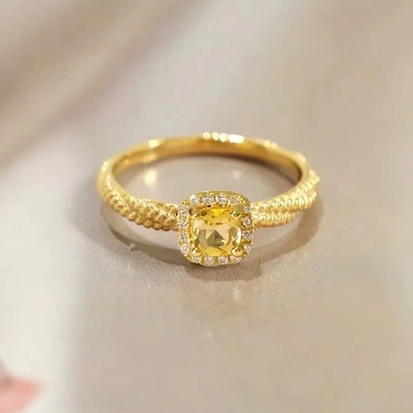 Frauen Elegante Vintage-inspirierte Halo Ring Shop Nory