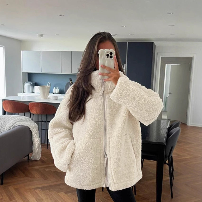 ShopNory | Damen Oversized Fleecejacke – Weich, Warm & Lässig