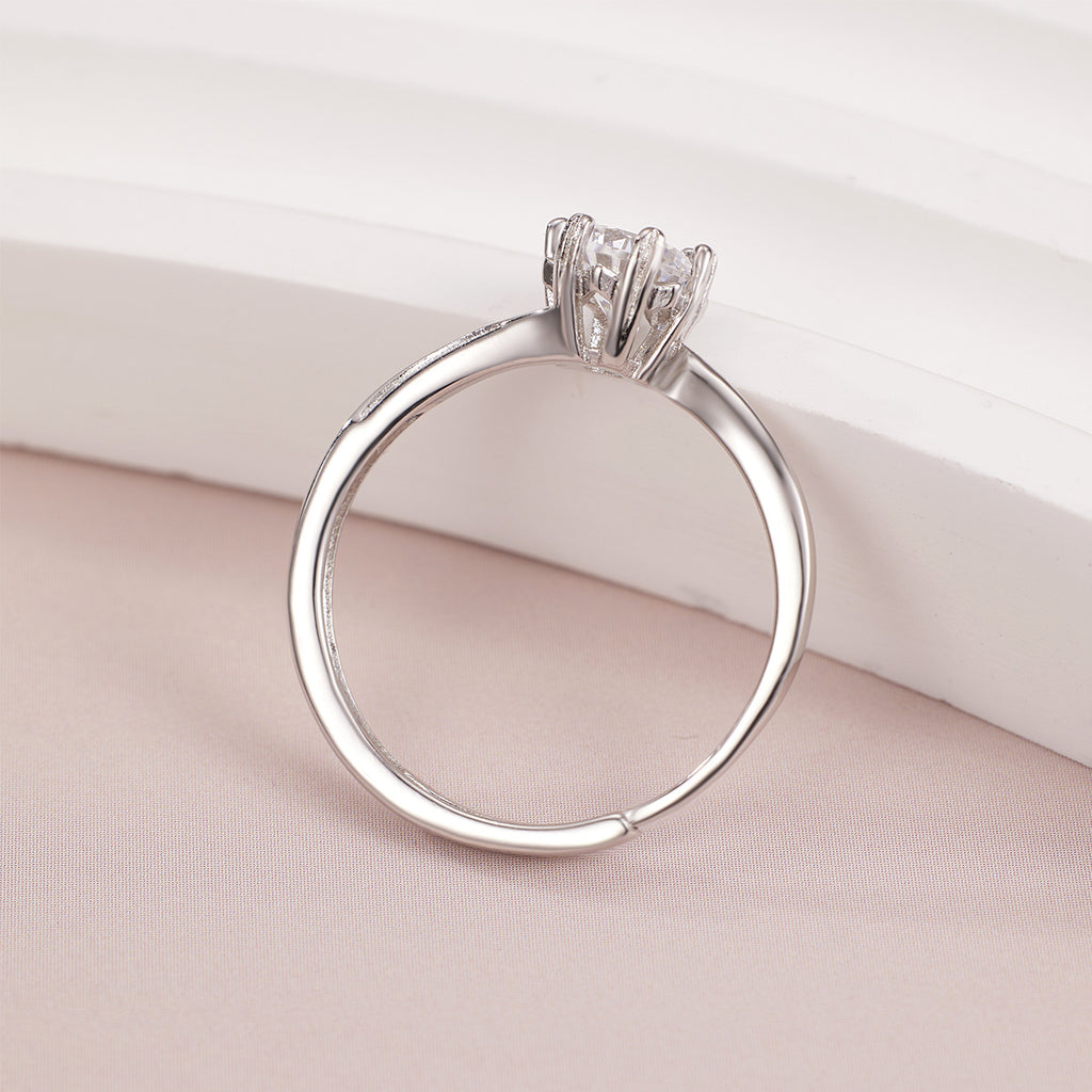 Damen eleganter Ring mit funkelndem Zirkonia Shop Nory