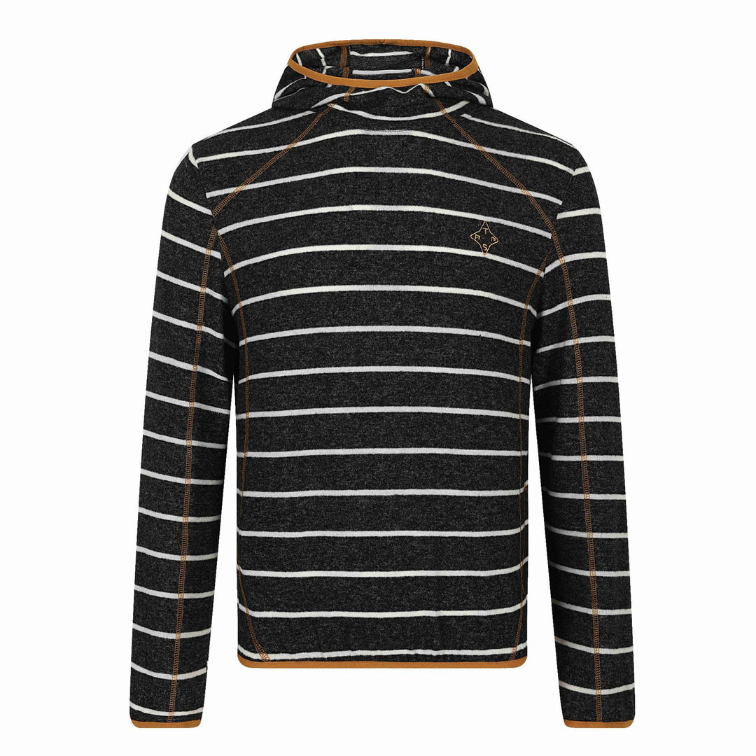 Unisex Gestreifter Strick‑Halbkragenpullover mit Raglanärmeln Shop Nory