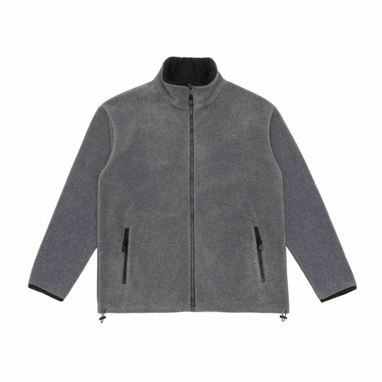 Unisex Fleece-Jacke mit Stehkragen, durchgehendem Reißverschluss und Kordelzugsaum Shop Nory