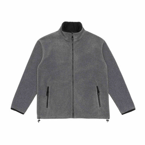 Unisex Fleece-Jacke mit Stehkragen, durchgehendem Reißverschluss und Kordelzugsaum Shop Nory