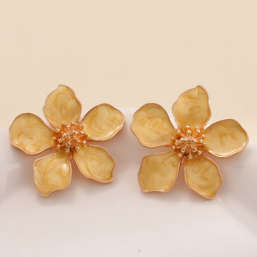 Damen Ohrringe im kunstvollen Blumenstil Shop Nory