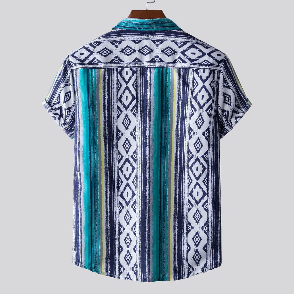 Herren Kurzarmhemd mit einzigartigem tribal-inspiriertem Design Shopnory