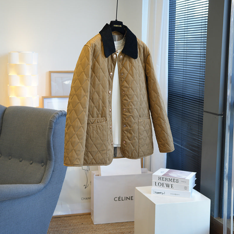 Damen Modische Steppjacke mit klassischem Kragen Shop Nory