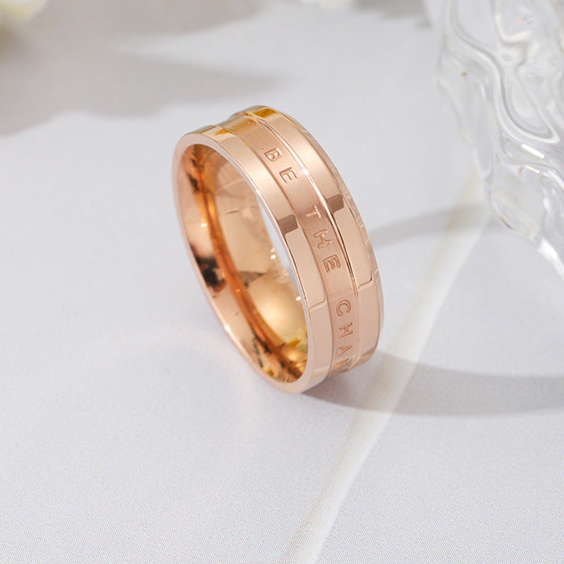 Damen Ring mit gravierter Botschaft und elegantem Design Shop Nory