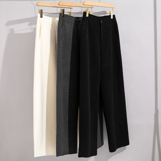 Damen High-Waist Palazzo-Hose mit weitem Bein und schlichter Bundverarbeitung Shop Nory