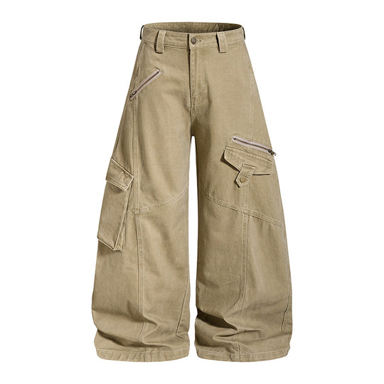Damen Hochgeschnittene Baggy-Culotte mit Multi-Cargo-Taschen Shop Nory