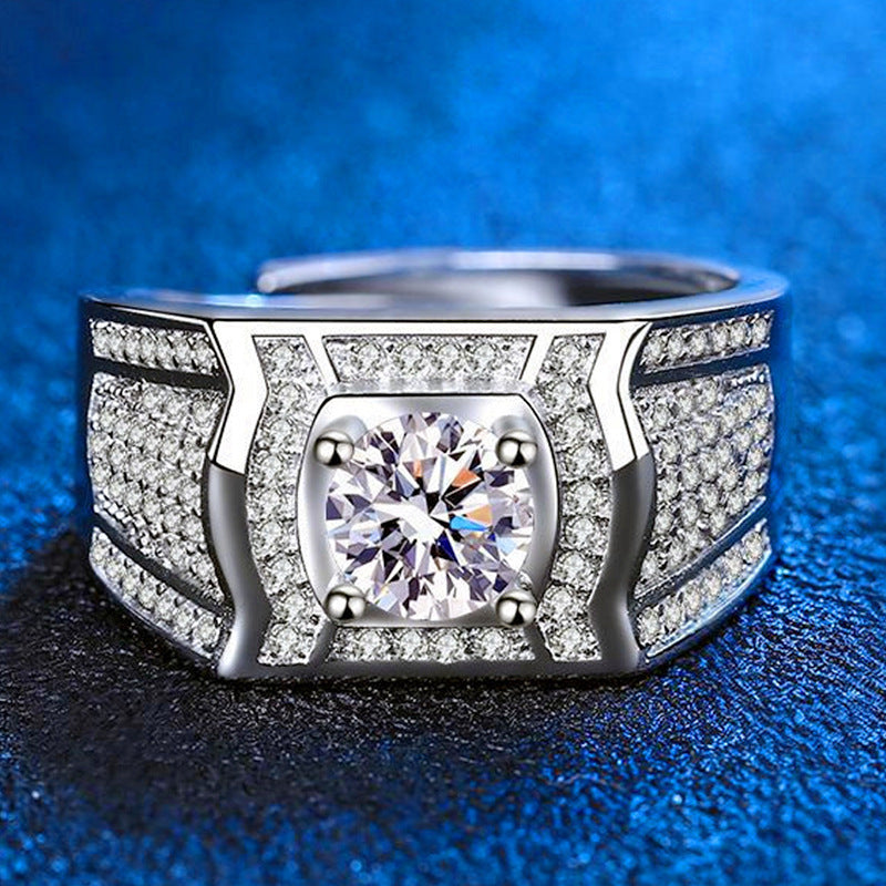 Damen eleganter Silberring mit funkelndem Zirkonia Shop Nory