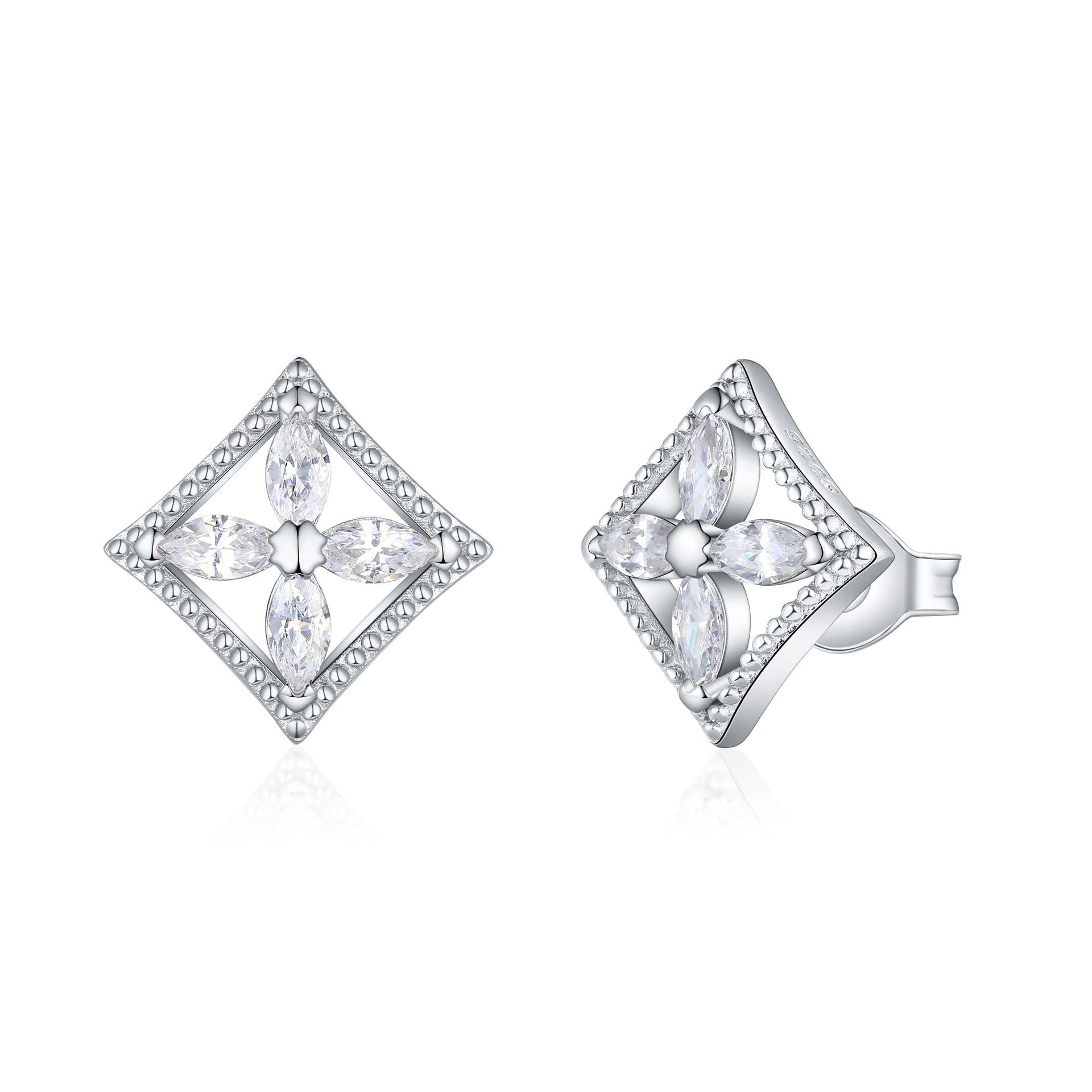 Damen Ohrringe mit funkelndem Diamantdesign Shop Nory