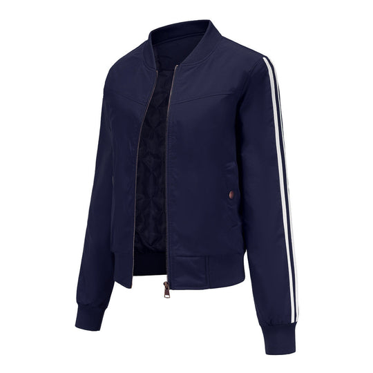 Damen moderne Funktionsjacke mit sportlichen Streifen Shopnory