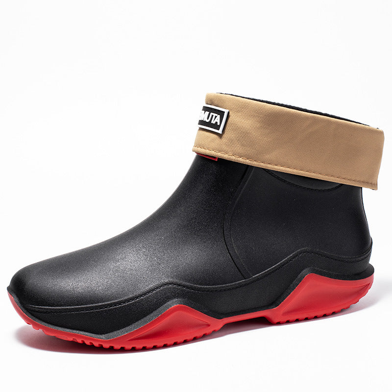 Damen wasserdichte Kurzstiefel mit faltbarem Manschettenkragen Shop Nory