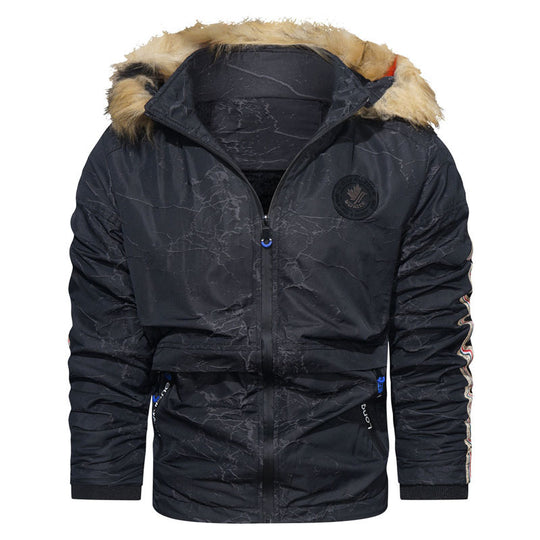 Herren Kapuzenparka mit Kunstfellbesatz, winddichter Außenhülle und gesteppter Thermofütterung Shop Nory