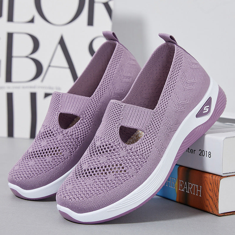 Damen nan leichte gestrickte Slipper mit orthopädischer Komfortsohle Shop Nory