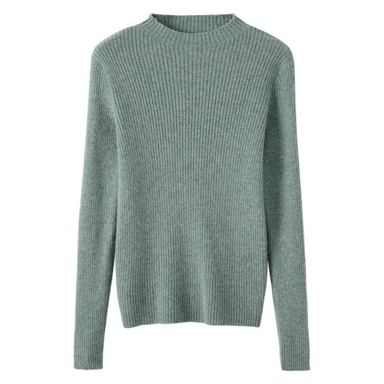 Damen Luxus-Feinstrickpullover mit schmaler Rippenstruktur und kurzem Stehkragen Shop Nory
