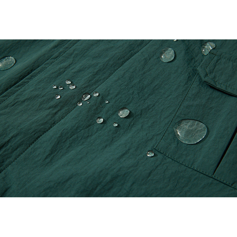 Herren Übergangs-Canvasjacke mit Cordkragen und kariertem Innenfutter Shop Nory