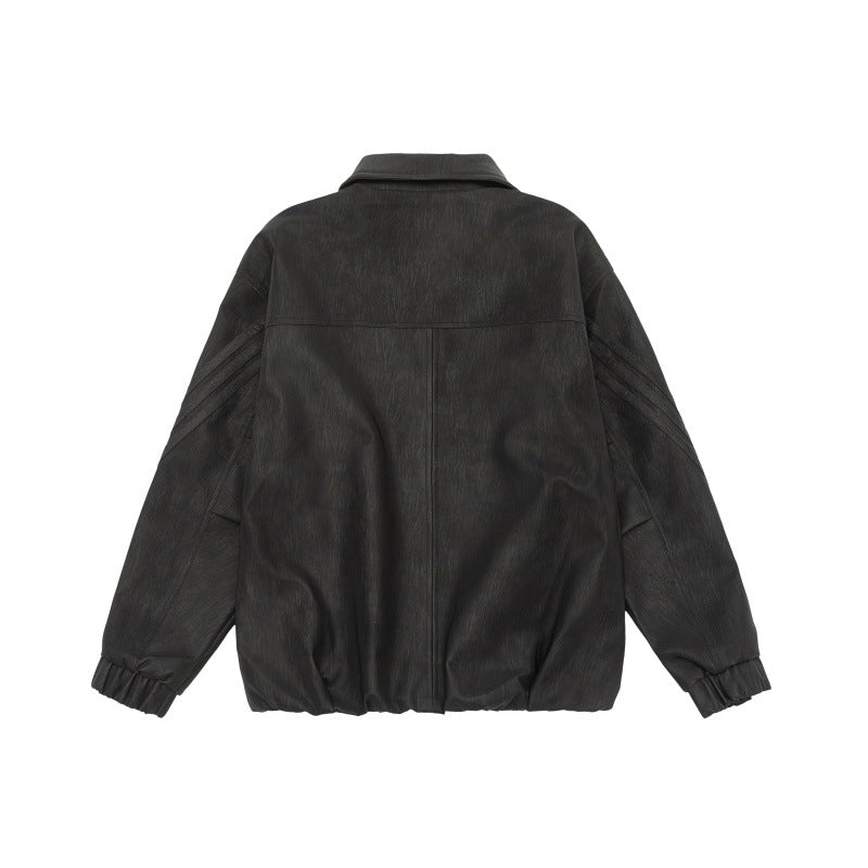 Unisex Boxy-Overhemdjacke mit verdeckter Druckknopfleiste, Raglannähten und elastischem Saum Shop Nory