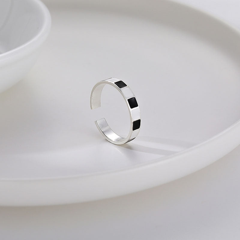 Damen minimalistische Ring mit quadratischem Design Shop Nory