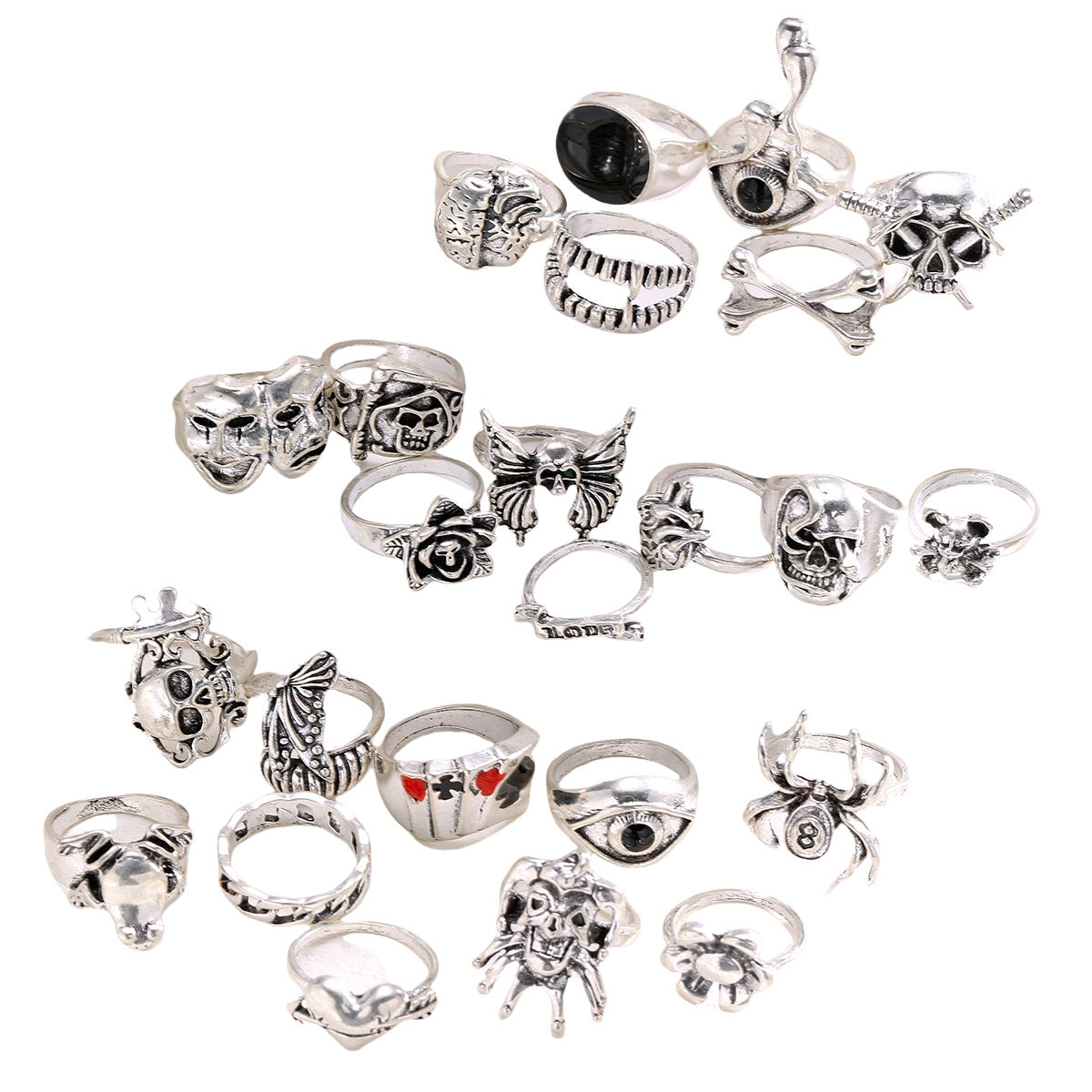 Damen Ring-Set mit kreativen und einzigartigen Motiven Shop Nory