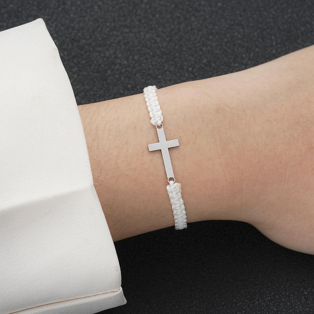 Damenarmband mit filigranem Kreuz-Anhänger und hochwertiger Kette Shop Nory