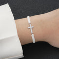 Damenarmband mit filigranem Kreuz-Anhänger und hochwertiger Kette Shop Nory