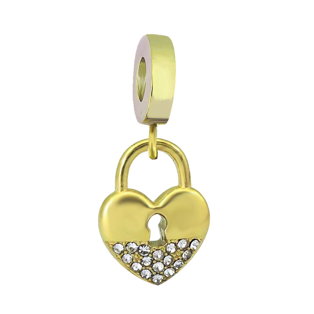 Verspielter Kaktus-Charm Anhänger mit Emaille und Strass