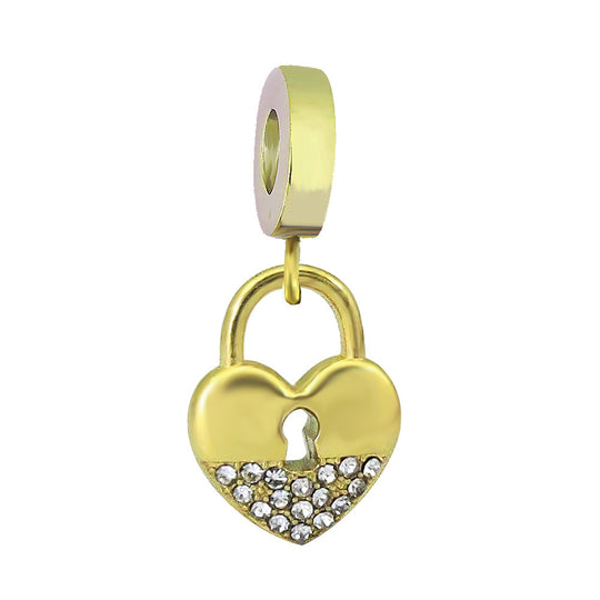 Verspielter Kaktus-Charm Anhänger mit Emaille und Strass