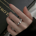 Damen minimalistische Ring mit quadratischem Design Shop Nory