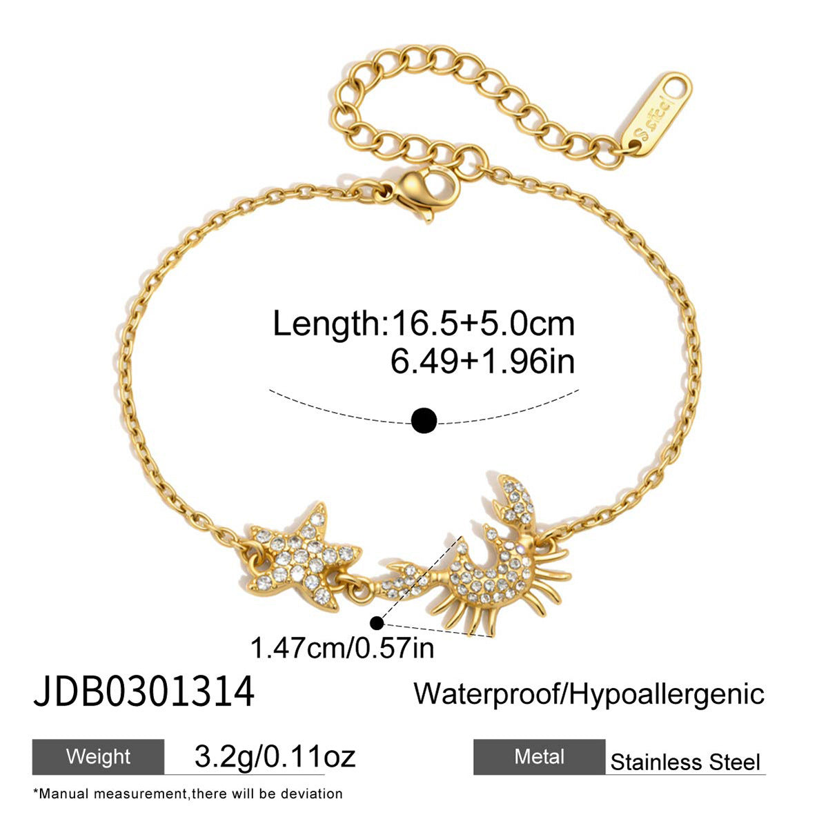Damen Armband mit zeitlosen Krustentier-Akzenten Shop Nory