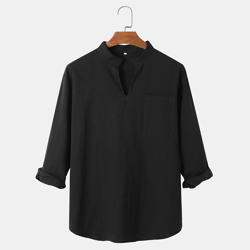 Damen lässige Leinenbluse