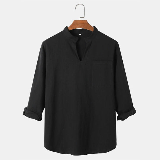 Damen lässige Leinenbluse