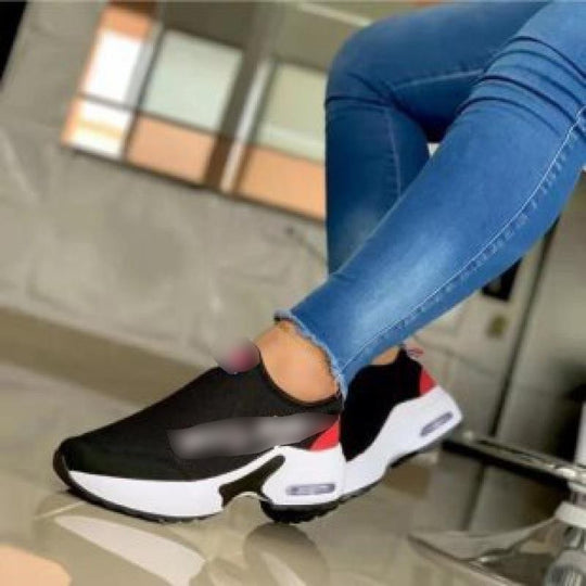Damen Sock-Sneaker mit luftgepolsterter Sohleneinheit und gestricktem Komfortschaft Shop Nory