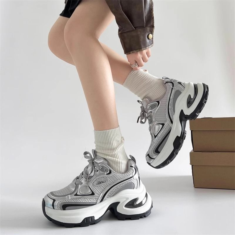 Damen Skulpturale Platform‑Sneaker mit Multi‑Layer Mesh‑ und PU‑Mix Shop Nory
