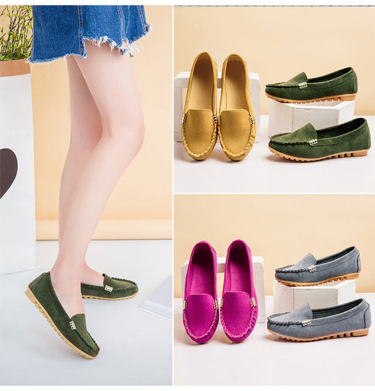 Damen Mokassin Slipper mit flexibler Sohle und modischem Design