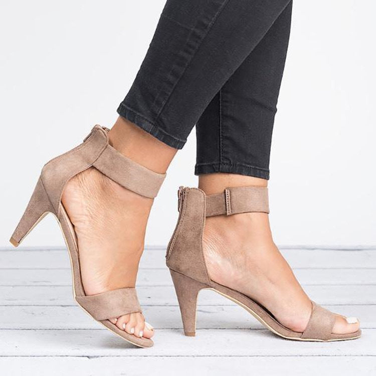 Damen elegante High Heels mit komfortablem Riemen und stiletto Absatz