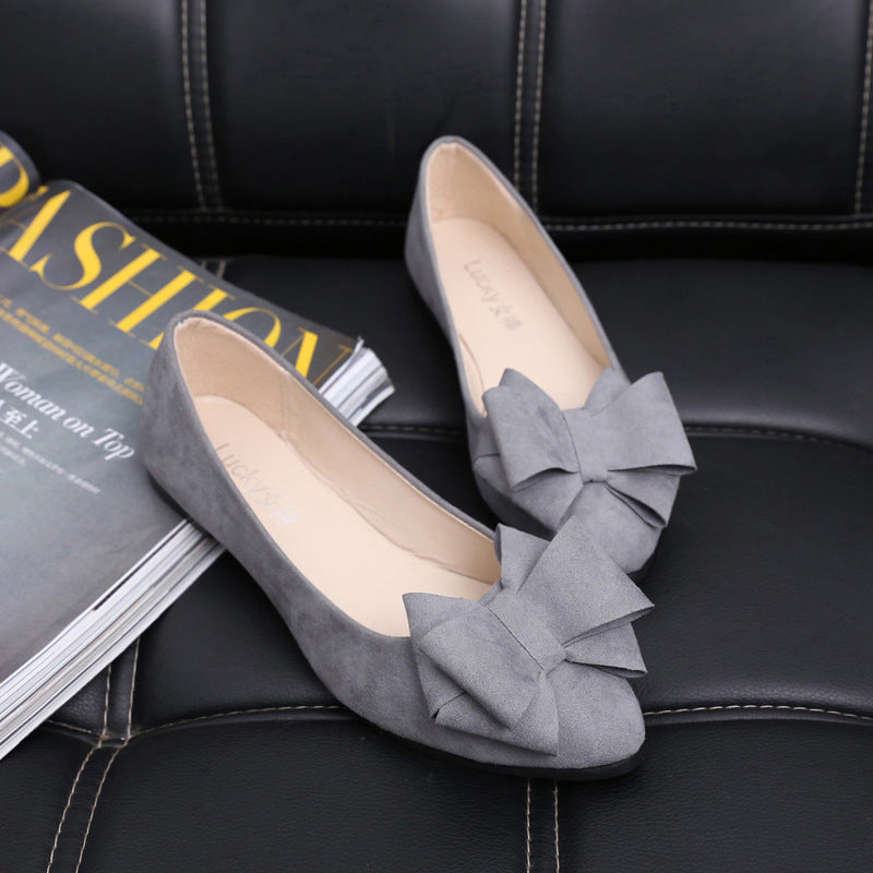 Damen Ballerina mit dekorativen Schleifenapplikationen und bequemer Passform Shopnory