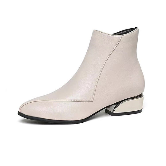 Damen knöchelhohe Stiefelette mit geometrischem Blockabsatz Shop Nory