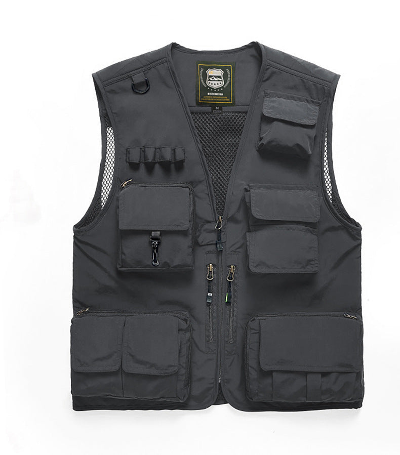 Herren Multifunktionale Utility-Weste mit zahlreichen Taschen und Mesh-Rücken Shop Nory