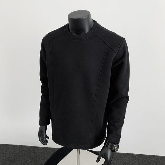 Herren Sweatshirt mit strukturierten Nahtdetails und Rundhalsausschnitt Shop Nory