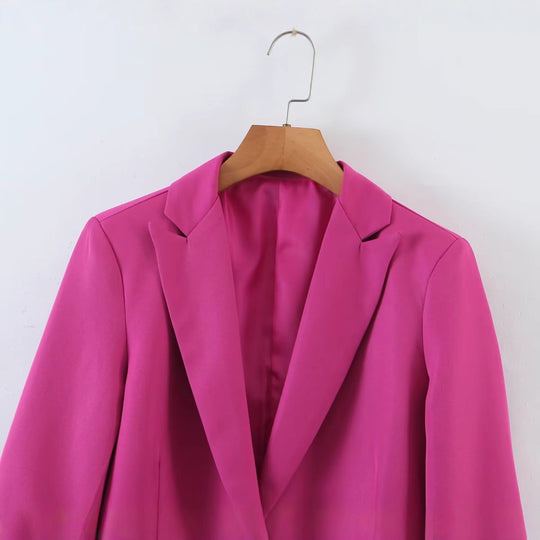 Damen Longline-Oversize-Blazer mit Schalkragen und Pattentaschen Shop Nory