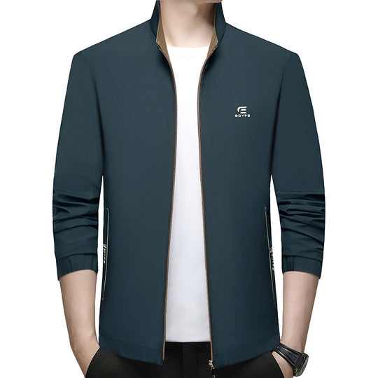 Herren Feldjacke mit Kontrast-Einsätzen und Brust-Reißverschlusstasche Shop Nory