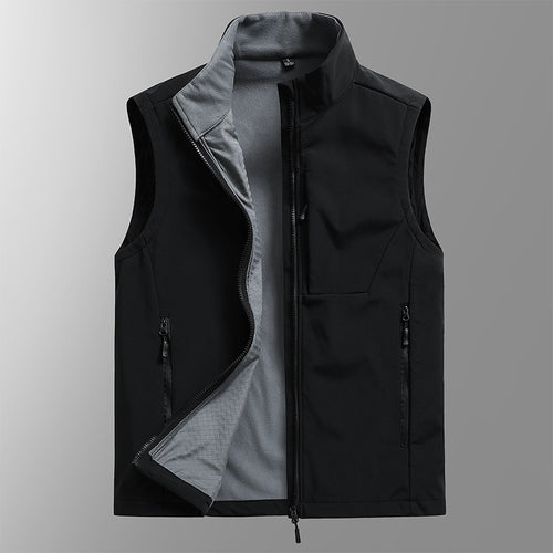 Herren Atmungsaktive Softshell‑Weste mit Thermofleece‑Futter und verdeckten Reißverschlusstaschen Shop Nory