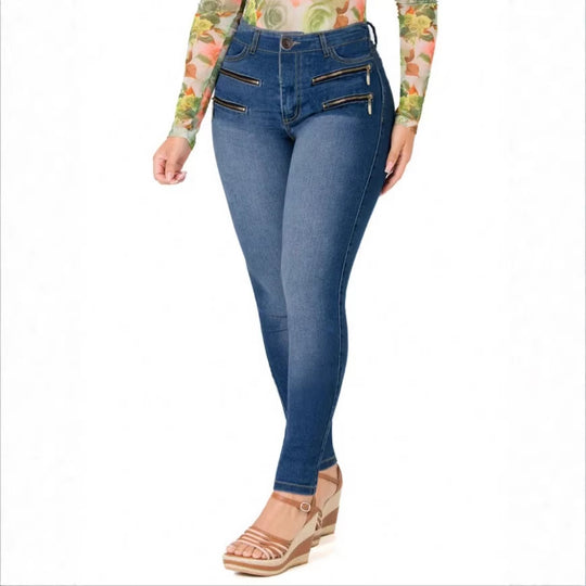 Damen Sculpting-Skinny-Jeans mit hoher Taille, Push-up-Schnitt und Superstretch Shop Nory