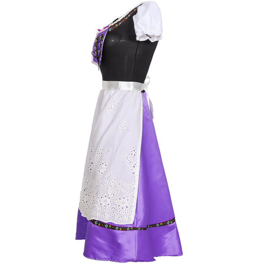 Damen nan Trachtenkleid mit geschnürter Miederblende und bestickter Schürze Shop Nory
