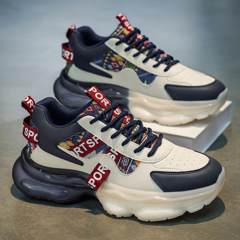 Damen Plateau-Sneaker mit voluminöser Sohle und gewebten Ethno-Details Shop Nory