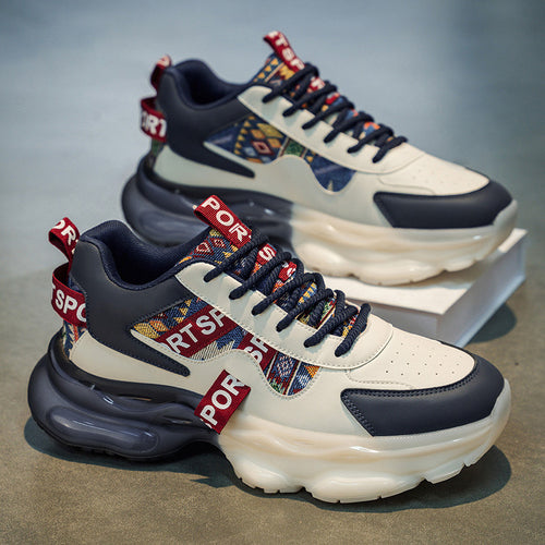 Damen Plateau-Sneaker mit voluminöser Sohle und gewebten Ethno-Details Shop Nory