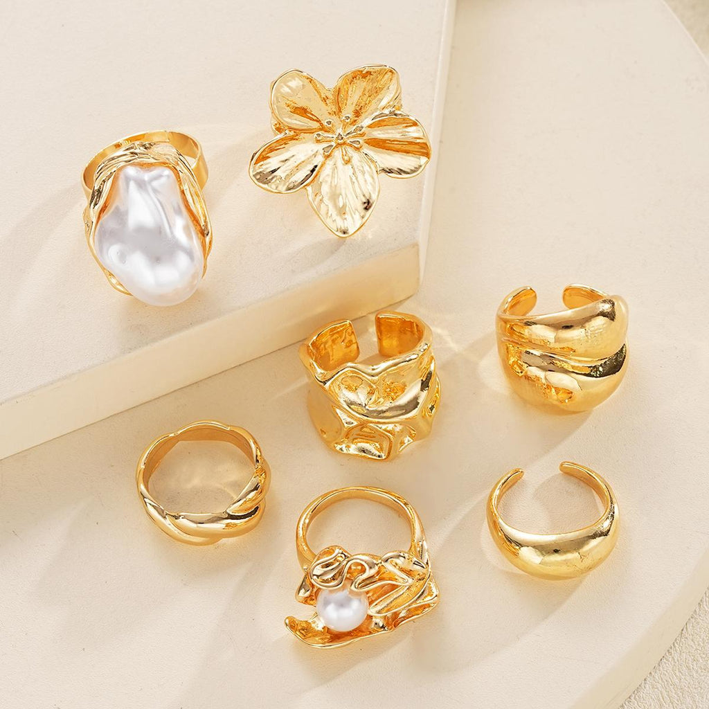 Damen Ring-Set mit kunstvollen Designs und eleganten Akzenten Shop Nory