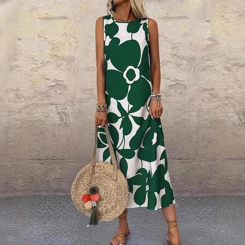 Damen Maxikleid mit floralem Muster