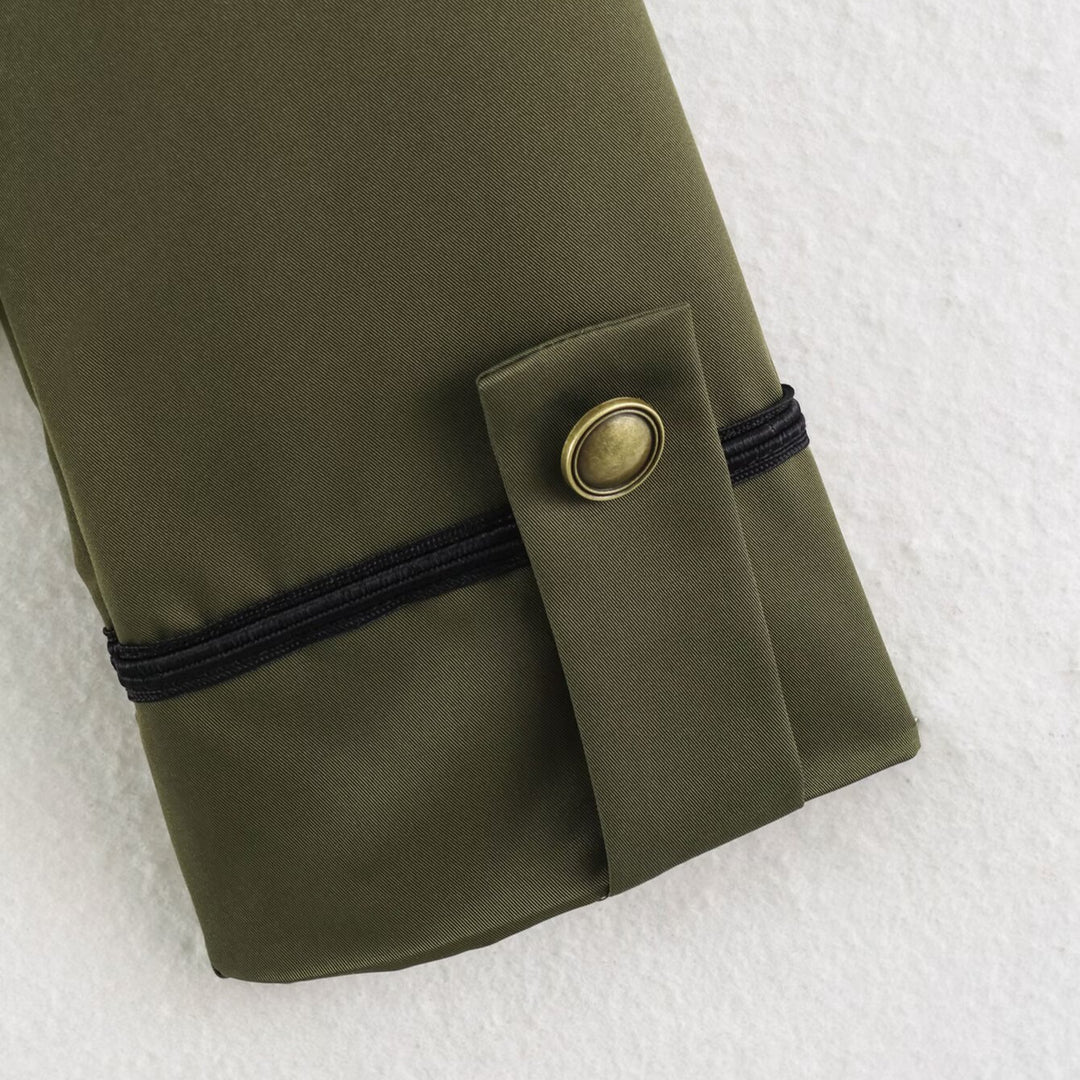 Damen Cropped Jacke im Matrosen‑Militär‑Mix mit Zierkordeln und Messingknöpfen Shop Nory